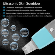 Ultrasonic skin scrubber